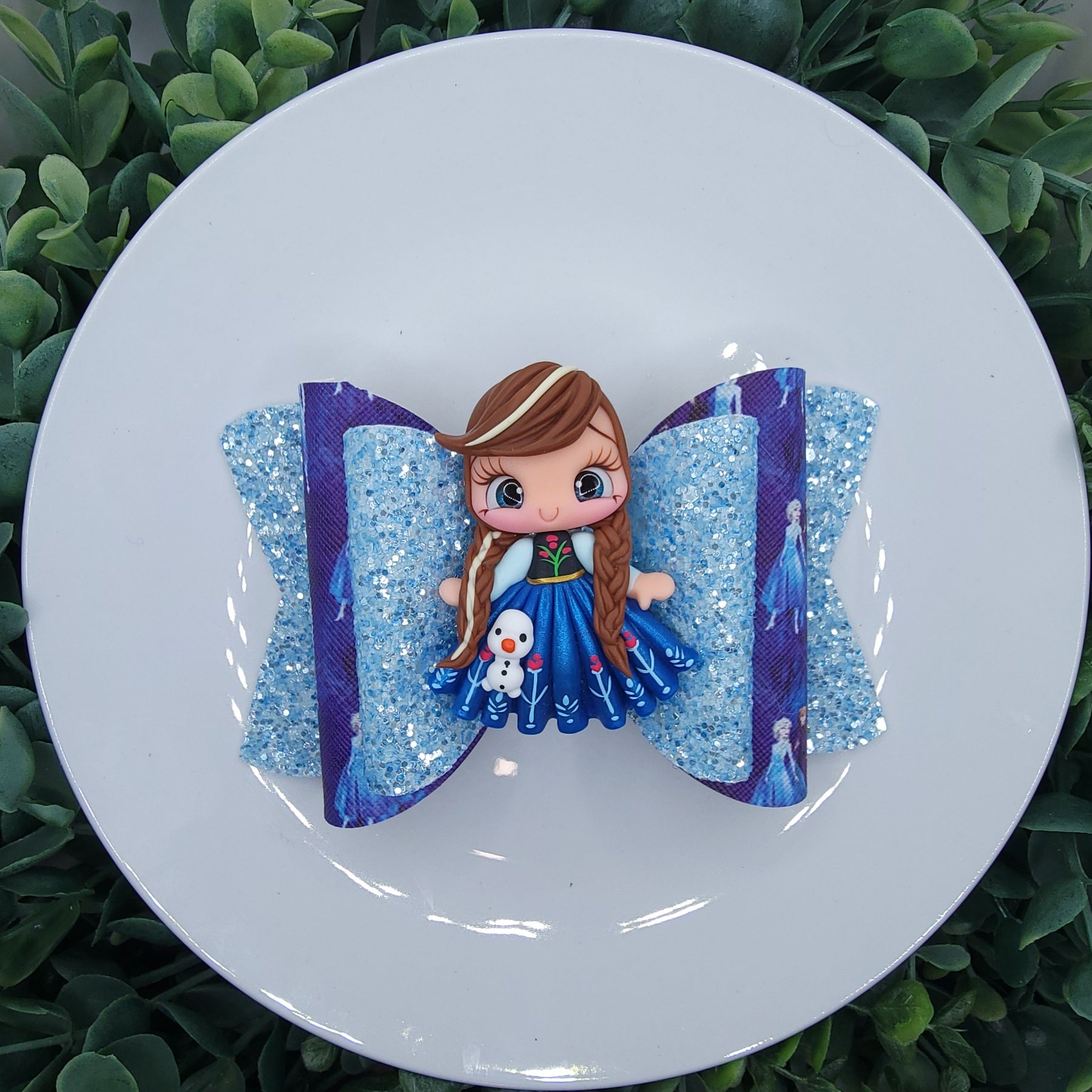 5" Ice Princess Bow With Character