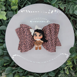5" Leopard Bow with Character